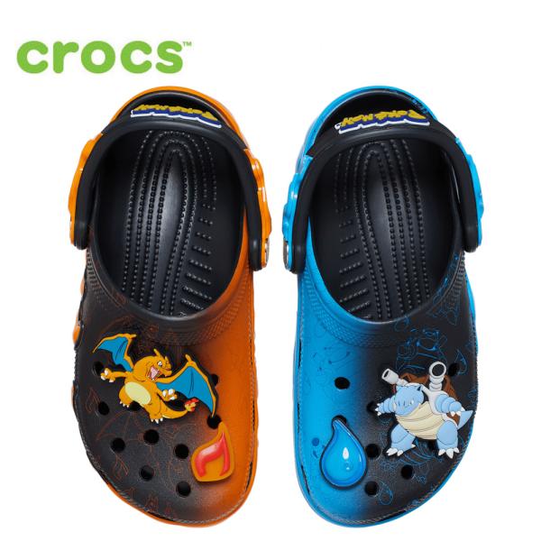 クロックス ポケモン バーサスクロッグ crocs 211346 POKEMON VERSUS メンズ キャラクター サンダル 軽量 柔軟 快適 大人 黒 カジュアル