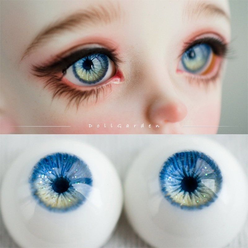 BJD ドールアイ ドール用 レジンアイ ブルー 石膏アイ 10/12/14/16/18/20/22/24mm SD/MSD/幼SD球体関節人形用アイ