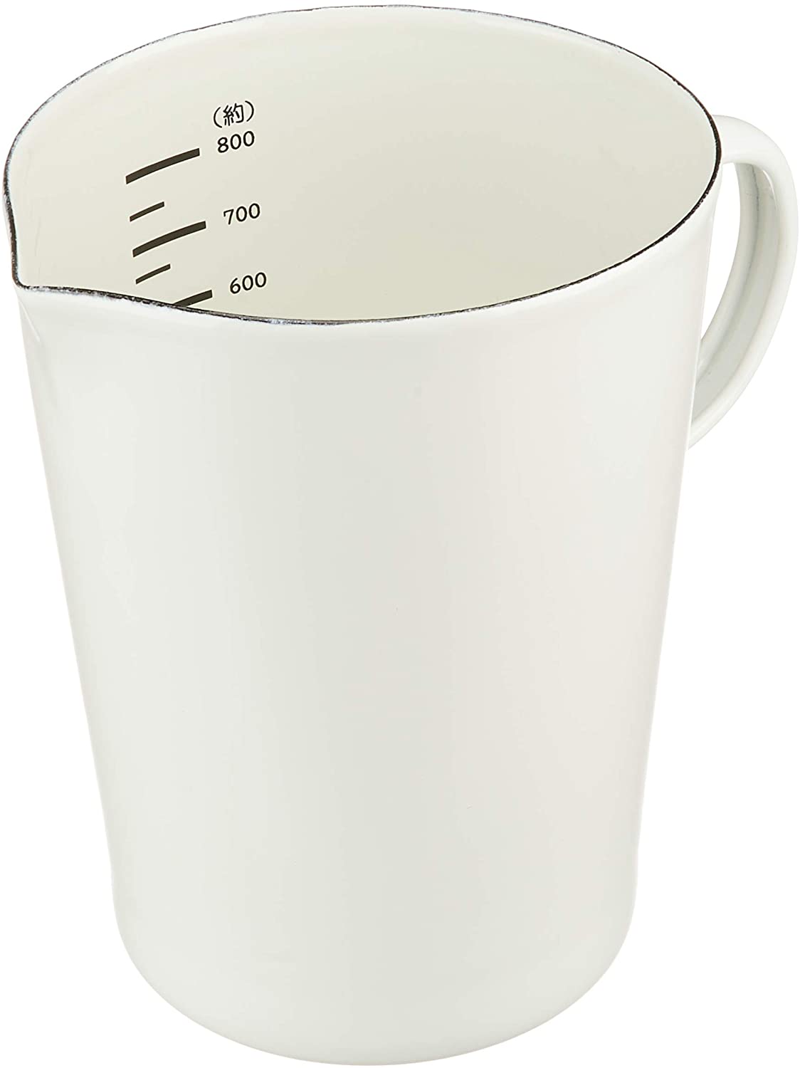 パール金属 計量カップ ホワイト 800ml ホーロー メジャーカップ ブランキッチン HB-443