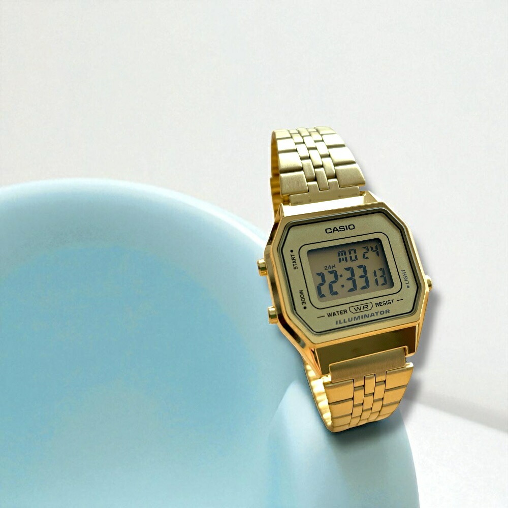 海外モデル カシオ CASIO 腕時計 メンズ レディース キッズ ユニセックス チプカシ デジタル クオーツ 防水 シンプル ゴールド メタルバンド 中学生 高校生 プレゼント ギフト 時計 誕生日