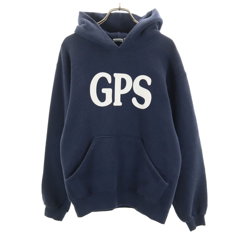 90s 00s USA製 オールド 長袖 スウェットパーカー S ネイビー 裏起毛 メンズ