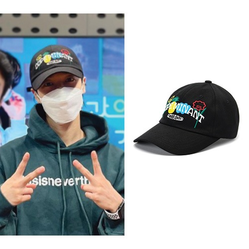 [Highlight イギグァン 着用] 夏の感性たっぷり刺繍ボールキャップ/韓国人気ブランド 大学生ファッション 韓国ファッション