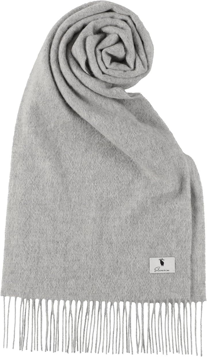 エレンシア カシミヤ １００％ マフラー レディース メンズ 無地 全９色( グレー)