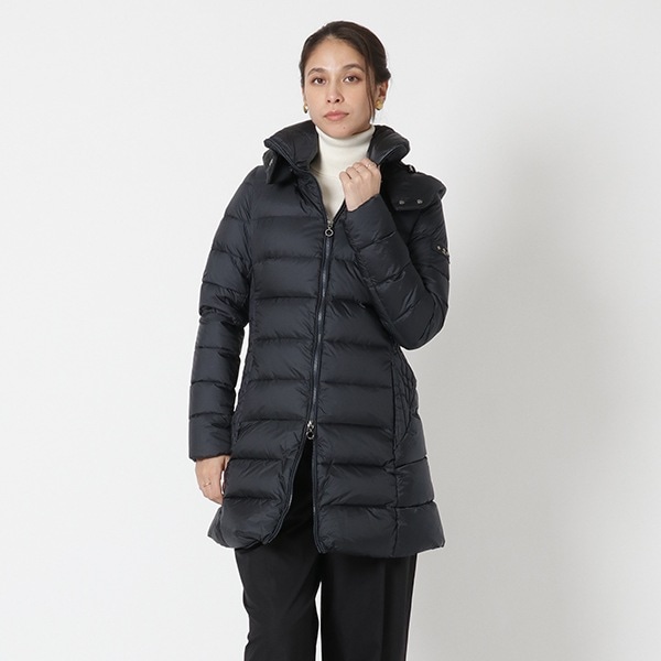 ダウンジャケット コート ポリテアマ ネイビー レディース LTAT23A4694 40
