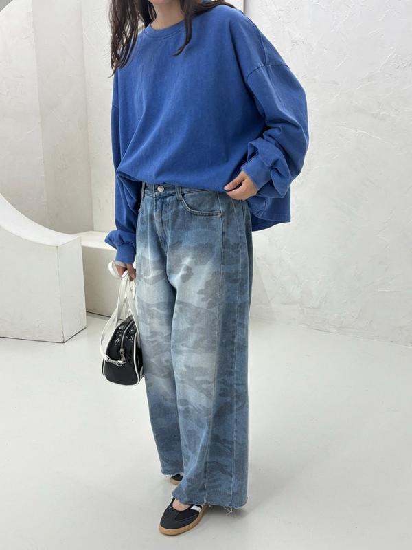 セール)カモデニムパンツ