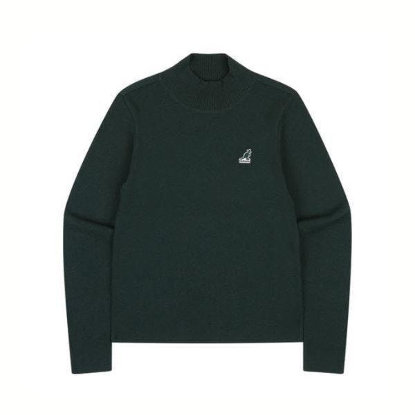 長袖Tシャツ CQK KPFW-KN18740GN ウーマンズ ハイネック スリム ニット 1874 グリーン