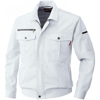 桑和 6113 長袖ブルゾン Mサイズ シルバーグレー（22） Absolute GEAR