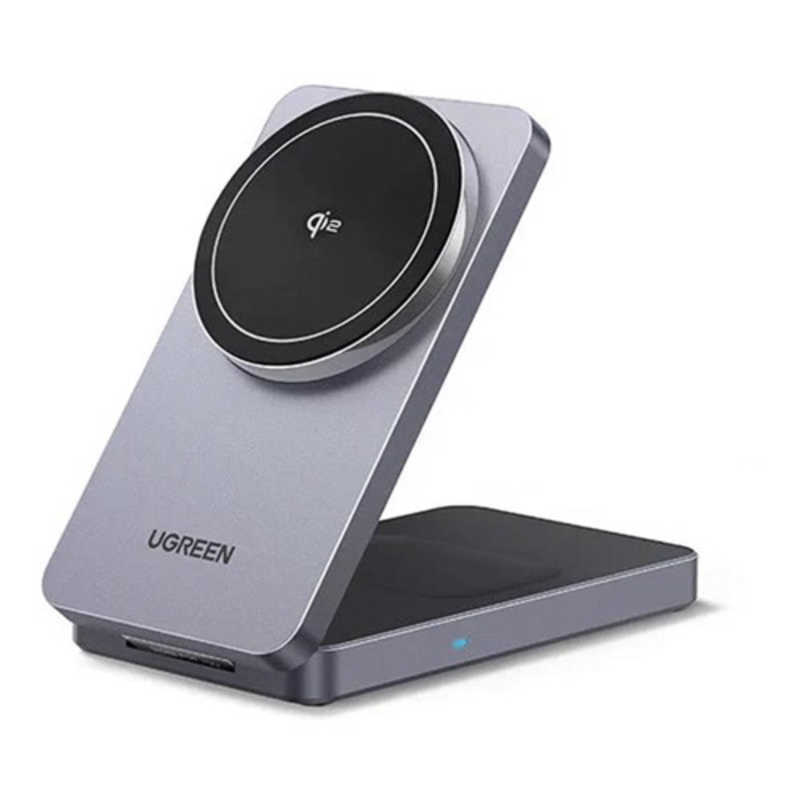 UGREEN　2-in-1 マグネットワイヤレス充電器 45023 ［ワイヤレスのみ］ グレー　UGR-OT-000037