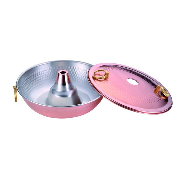 田辺金具 4918 銅のしゃぶ鍋30cm(満水容量3.0L) [IH非対応]