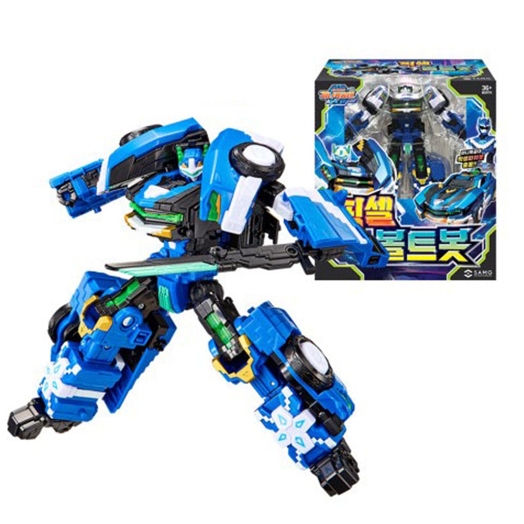 ミニフォース ピクセルパワー ミニ特攻隊 ピクセルボルトボット 3段変形 ロボット車型おもちゃ 4歳以上 韓国アニメ 正規ライセンス品