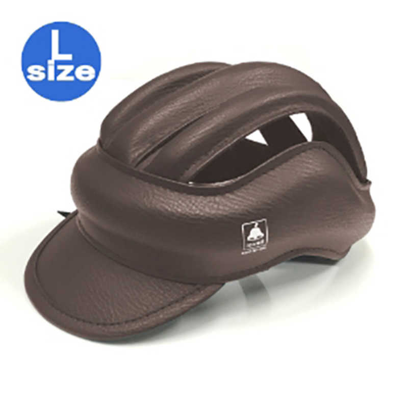 TOP　自転車用ヘルメット ヘッドギア lovell ラベル カスク クイックバックル(Lサイズ/ブラウン)　LVCASQQUICKL