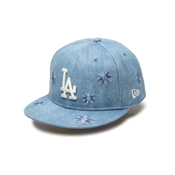 NEWERA CAP ニューエラ キャップ 59FIFTY Flower Embroidery ロサンゼルス・ドジャース ウォッシュドデニム メンズ 男性 帽子 ハット 小物 国内正規品 正規取扱店