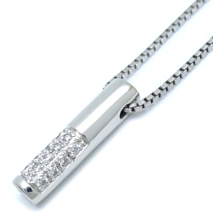 ネックレス ダイヤモンド0.10ct Pt950プラチナxPt850プラチナ /293359【中古】