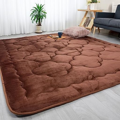 JEMAジェマ こたつ敷き布団 こたつマット こたつ敷き ラグ ラグマット カーペット 極厚 厚手 ホットカーペット対応 蓄熱 正方形 2畳 すべり止め 暖かい ウォーム 冬用 北欧 滑り止め付き ふ