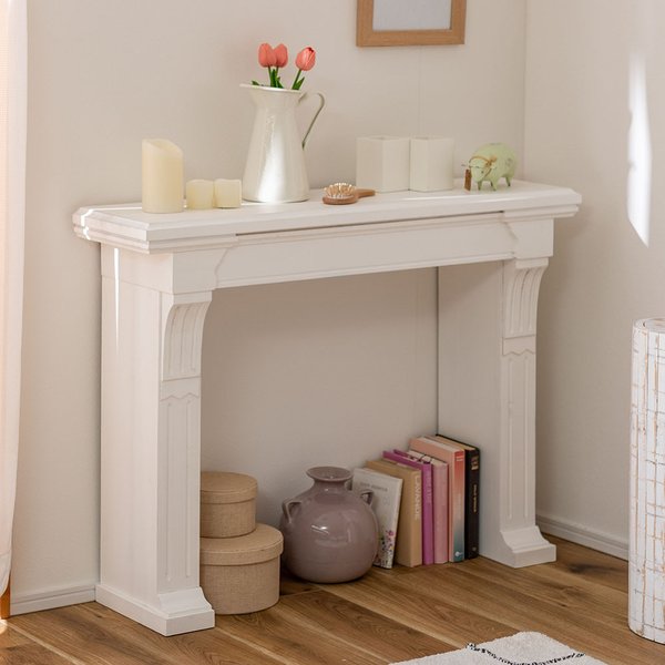 【送料無料】マントルピース コンソール 棚 飾り棚 ディスプレイラック ラック 木製 韓国 インテリア