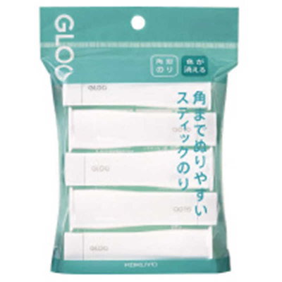 他サイト： コクヨ　グルースティックのり消え色S5本入り　タ-G3115Pの商品画像