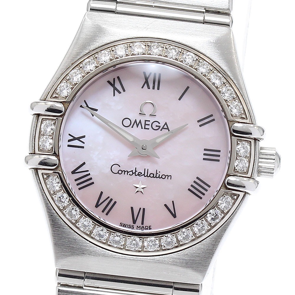 オメガ OMEGA 1476.83 コンステレーション ダイヤベゼル クォーツ レディース _887047【中古】