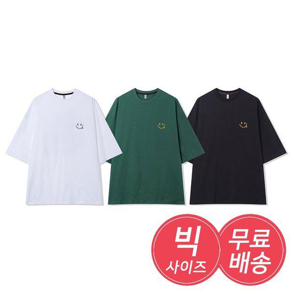 メンズ グッドスマイル ラウンド 半袖Tシャツ AC-TSH-Q028-グリーン