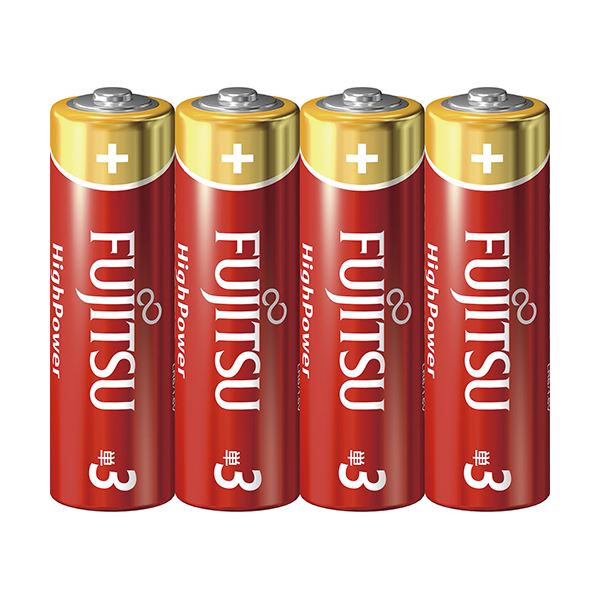 （まとめ）FDK 富士通 アルカリ乾電池ハイパワータイプ 単3形 LR6FH（4S） 1セット（40本：4本10パック） 3セット