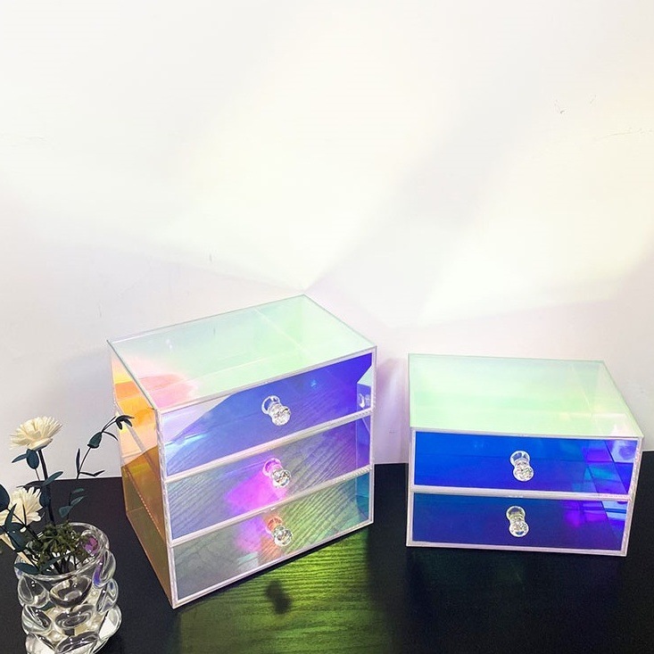 化粧品収納ボックス アクリル 引き出し収納 クリア