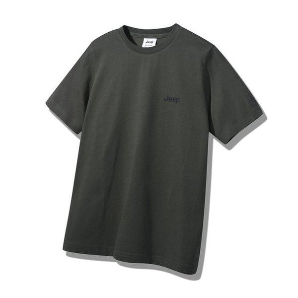JQ2TSU092 男女共用 25年 カーキ クラシックフィット スモールロゴ 半袖Tシャツ_SC