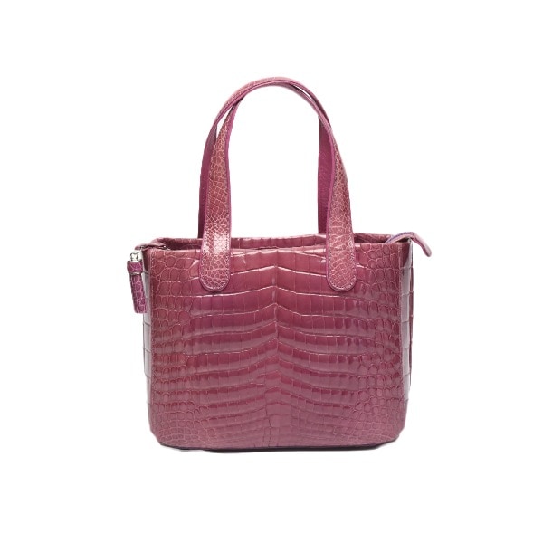 クロコダイルSB4387 ヘンローン シャイニング トートバッグ バイオレット