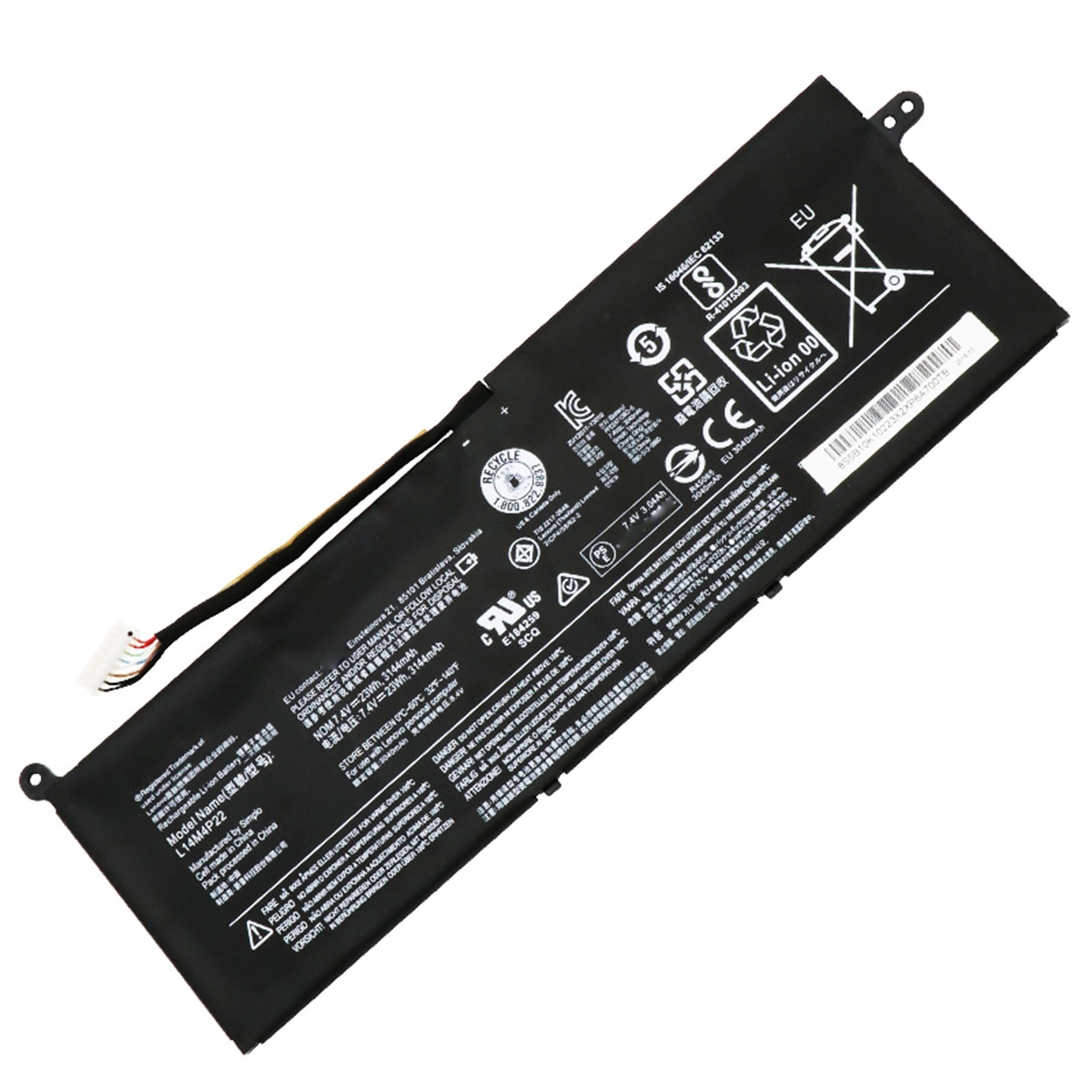 L14M4P22 電池・Lenovo/ThinkPadノートパソコン互換 23Wh/3144mAh IdeaPad S21E-20 S21E L14M4P22 交換用のバッテリー dc909-A518