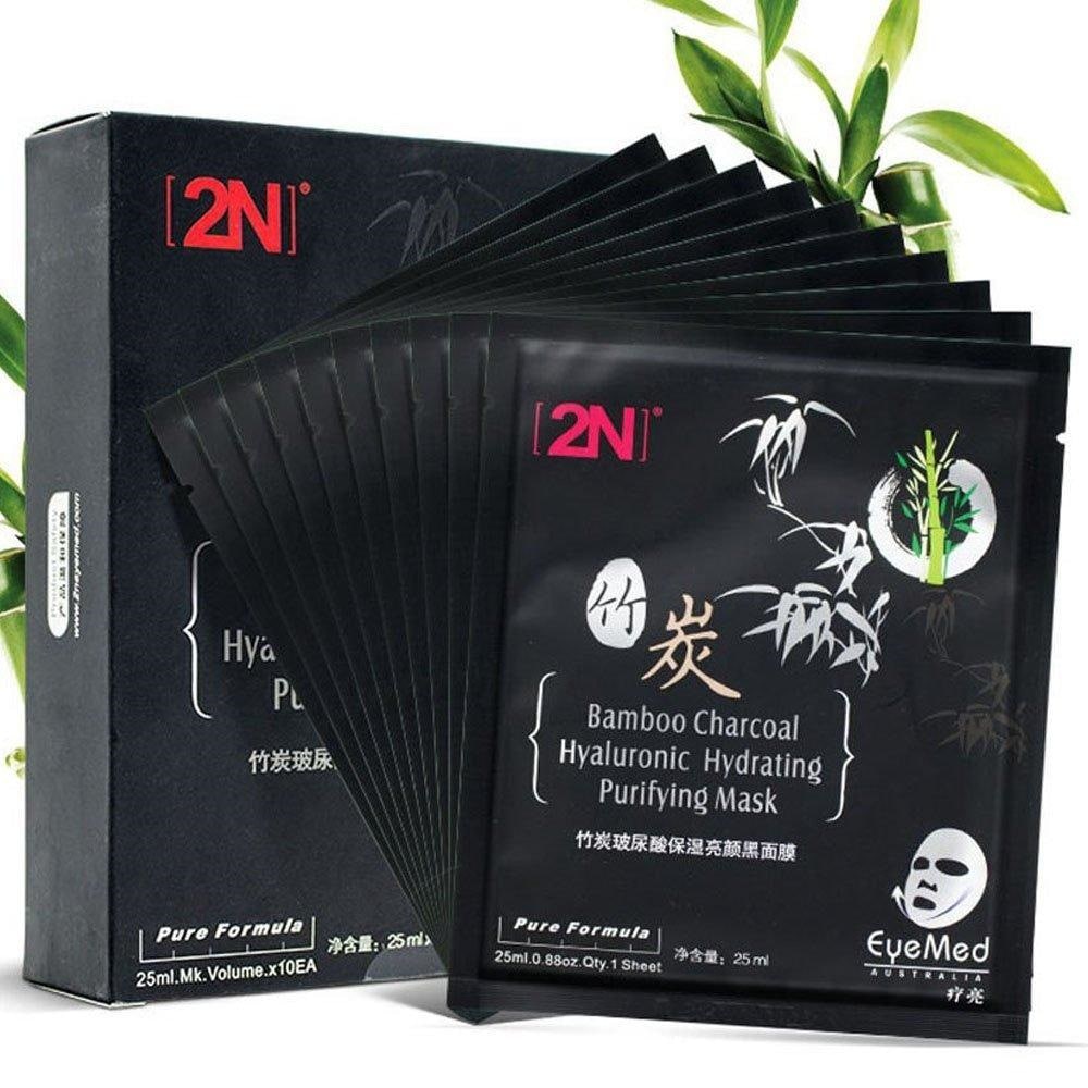 Bamboo Charcoal Moisturizing Facial Mask Sheet Whi
