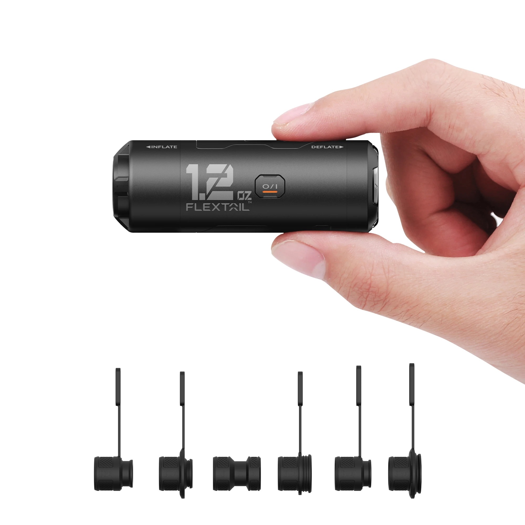 Flextailgear-スリーピングパッド用ゼロ電動インフレーターポータブルキャンプエアポンプ34g充電式バッテリー1個が含まれています