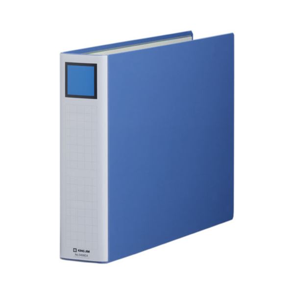 キングジム キングファイルスーパードッチ(脱・着)イージー A3ヨコ 600枚収容 60mmとじ 背幅76mm 青 3406EA1セット(10冊)