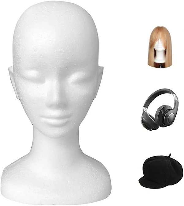 ホワイトマネキン 透明スタンド付き 透明トルソー 透明ボディ 透明マネキン