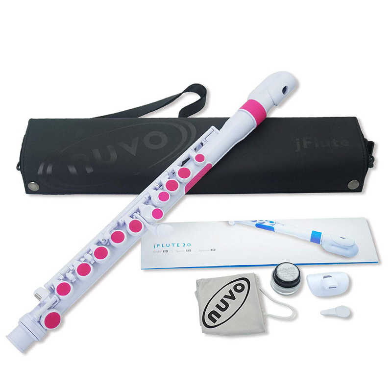 NUVO　プラスチックフルート jFlute2.0 ホワイト＋ピンク　N220JFPK
