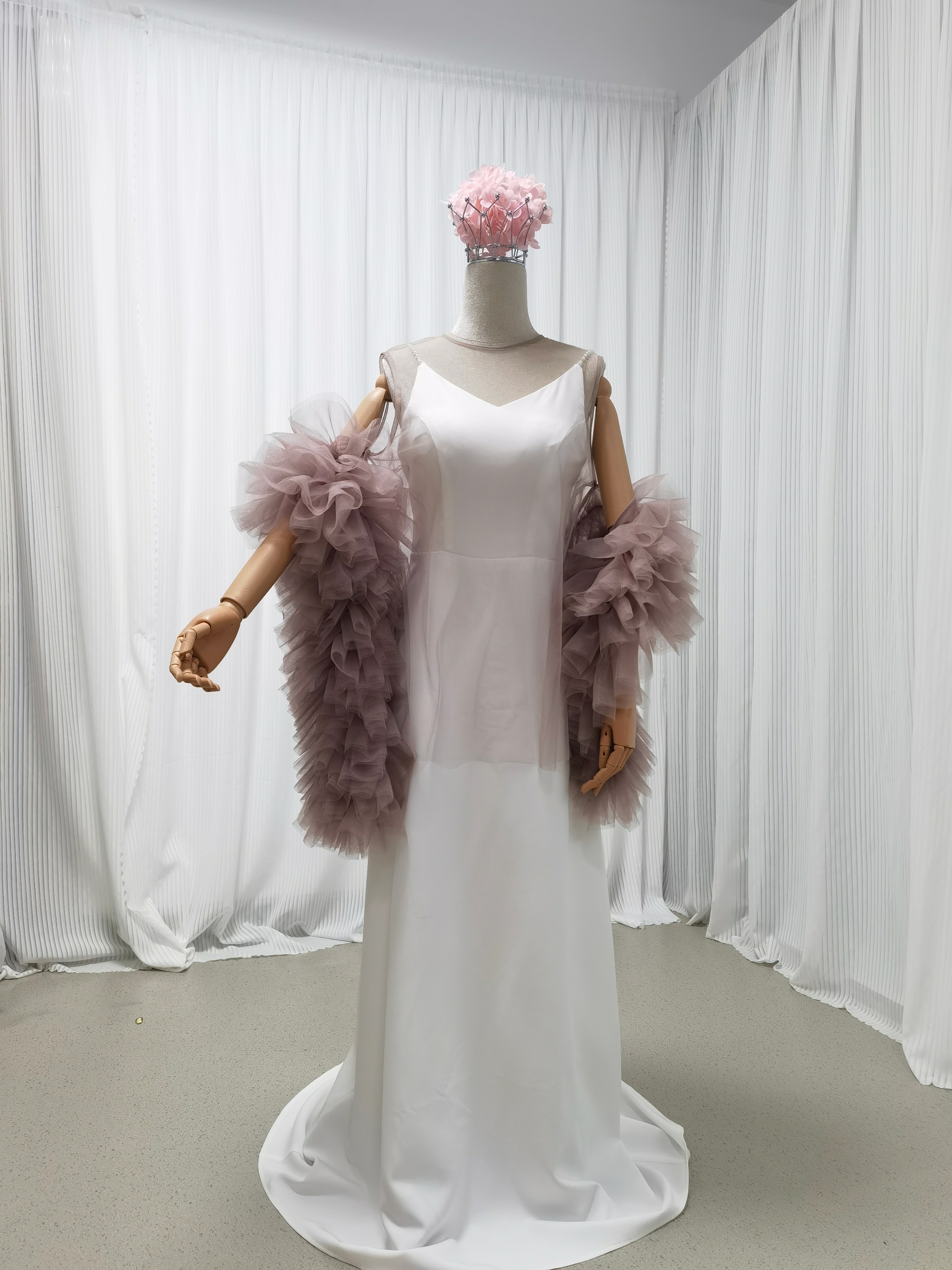 パーティードレス+トップス ツーピース ピンクソフィア キャミソール バックレス デザイン感 前撮り