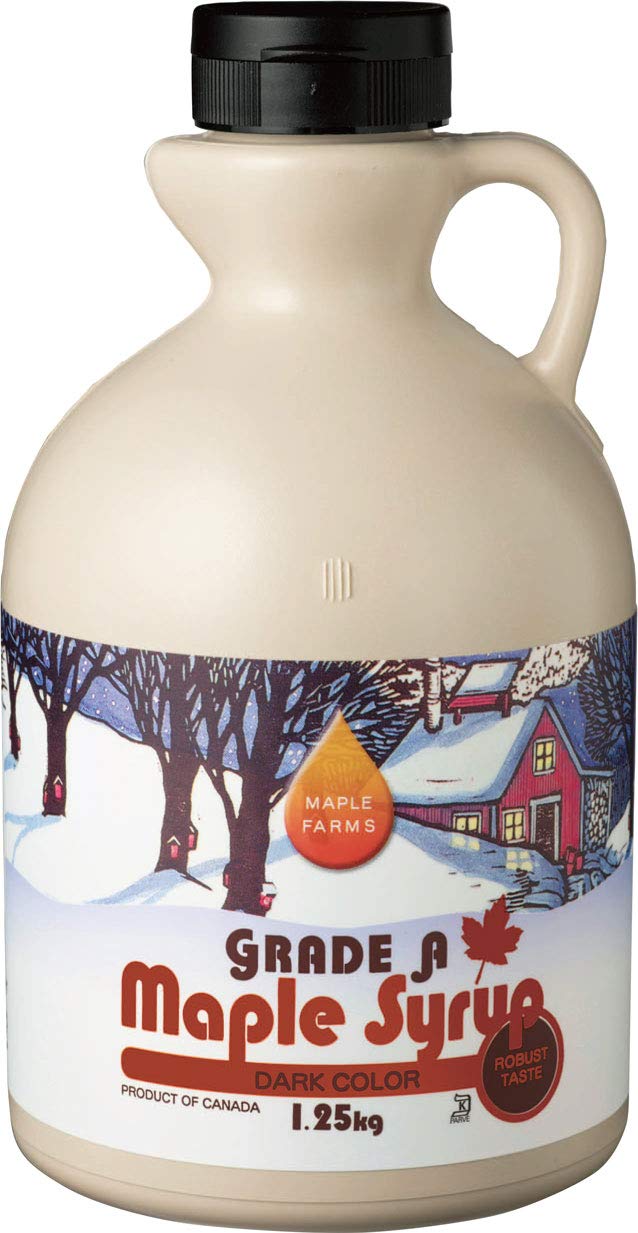 メープルシロップ1.25kg グレードAダーク(ロバストテイスト)