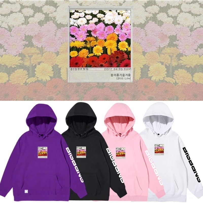 Bigbang アルバム スティルライフ Quan Zhilong 春と秋のパーカー ルーズ コットン スウェットシャツ