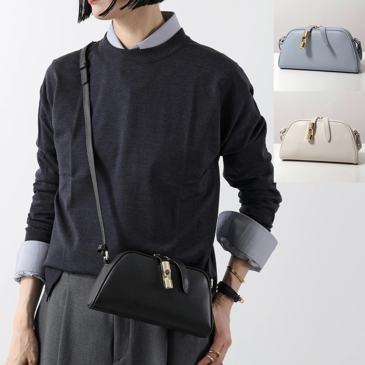 Furla フルラ ショルダーバッグ GOCCIA S ゴッチャ WE00747 BX3104 レディース レザー クロスボディ ロゴ 鞄 カラー5色 WE00747_BX3104_1007_O600