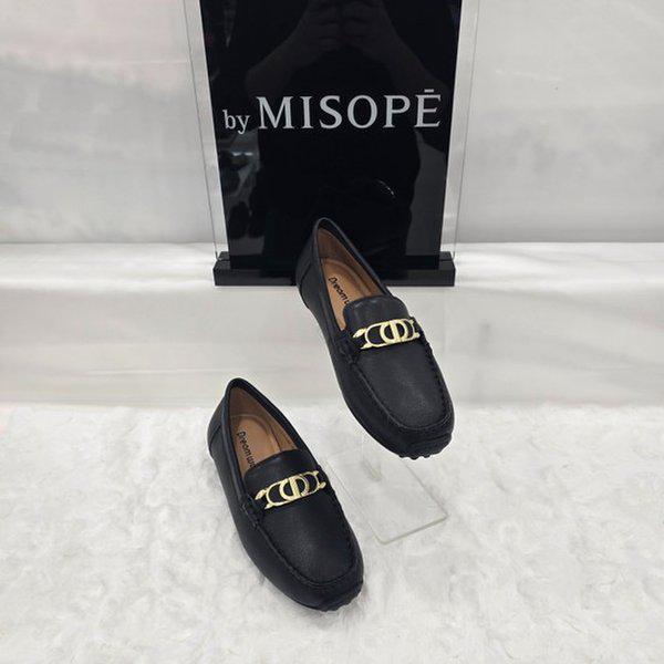 By 女性コンフォートローファー 612HT419SS002 BLACK 2 JJ