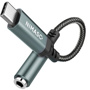 NIMASO type-c イヤホン 変換 タイプc イヤホンアダプタ 3.5mm Aux usb-cオーディジャック 電話/音量調節/音楽対応 iPad/ iPad Pro/Android/type