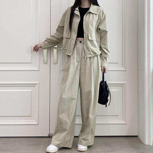 Hスタイル(DK)プロスアノラックセット 秋 女性 上下セットアップ トレーニングセット スウェットセット パンツセット