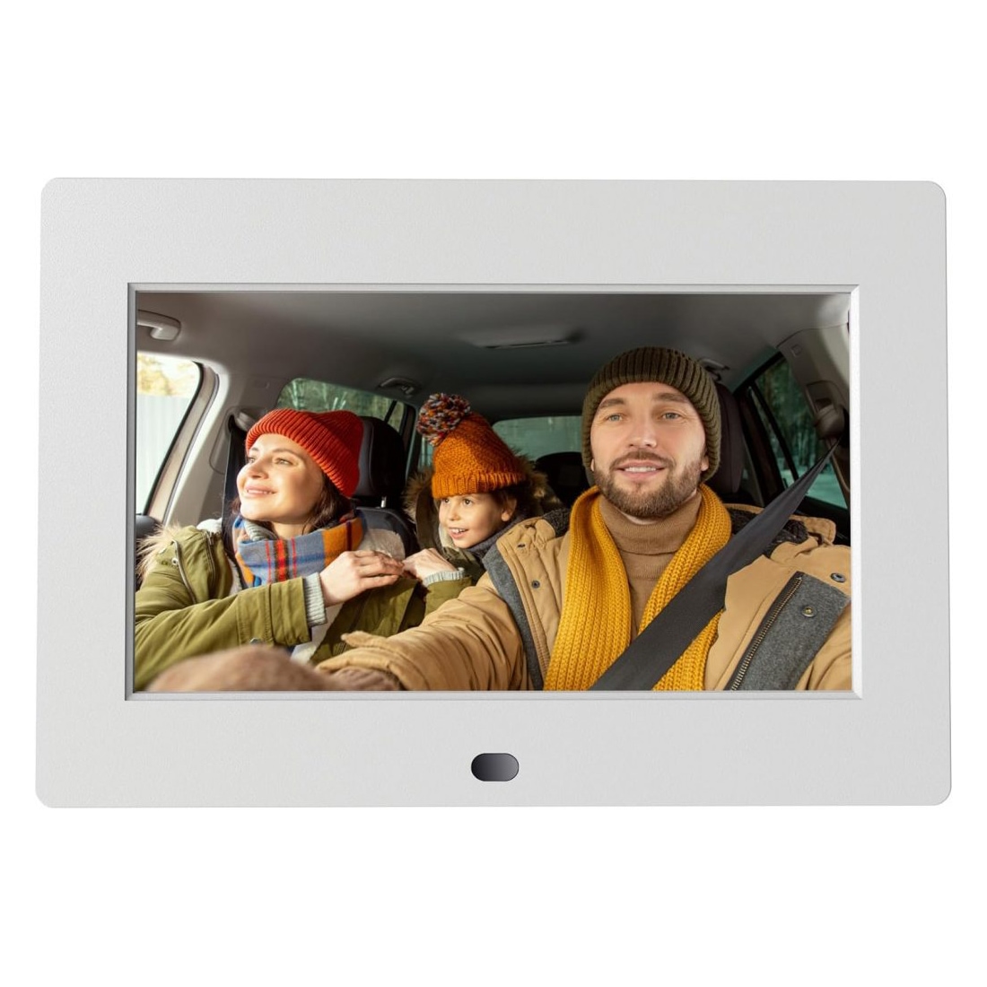 KEIAN デジタルフォトフレーム 静止画 動画対応 7インチ KDP07-N01-WH (ホワイト)