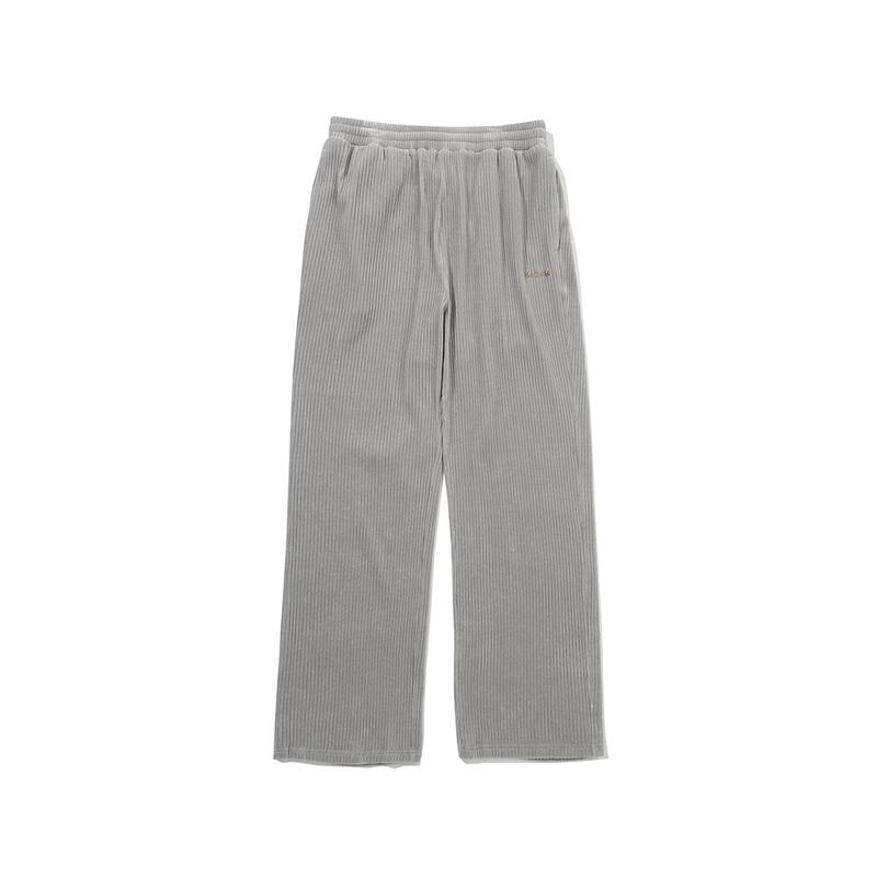 [公式] シネベルベット コーデュロイ ストレート パンツ MELANGE GREY