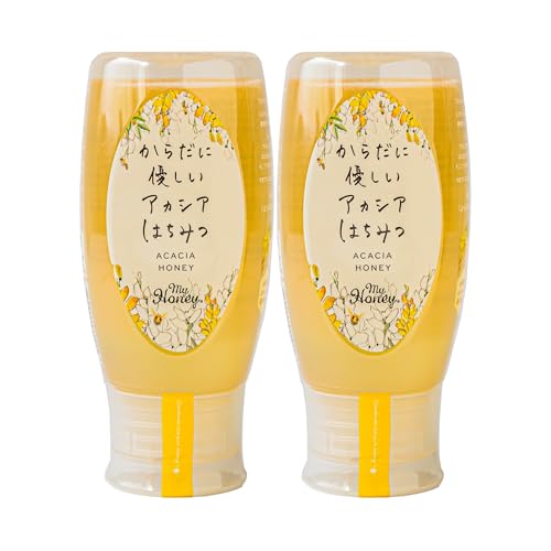 ハチミツ 非加熱 はちみつ アカシア 500g×2本 チューブボトル ハンガリー産 アカシア蜂蜜 100％ 無添加 低GI 生はちみつ専門店 マイハニー