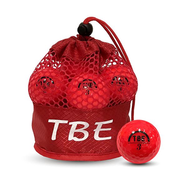 [1ダース（12球）] リーダーメディアテクノ メッシュボール パールレッド T-2PRX12