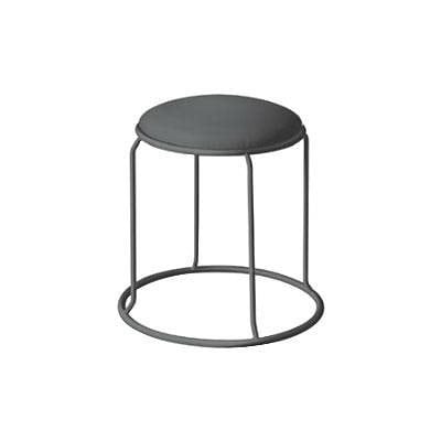 レザー リンクスツール ブラック（ビニールレザー）/ブラック LLS-1