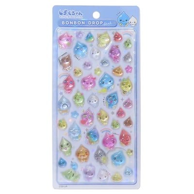 Qoo10] しずくちゃん シールシート ボンボンドロ : 文具