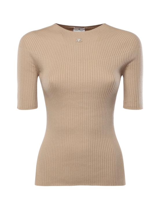 COURREGES Women Sweater 125MPU130FI0049 1054 Cappuccino
