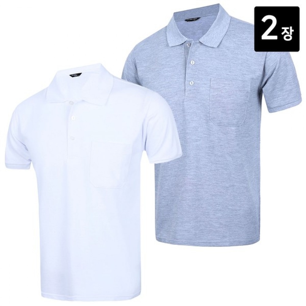 (ノーブルジーンズ) ノーブルジーンズ 30スレッドパッケージカラーショートスリーブ 1+1セット半袖カラーワークウェアサマーショートスリーブTシャツミドルエイジメンズTシャツ