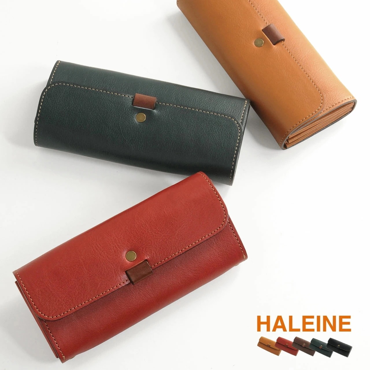 牛革レザー長財布かぶせ 14,058円