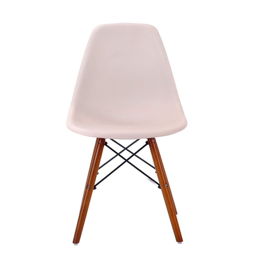 【国内発送】1351【2脚セット】【ミルクティー座面＆ブラウン脚】イームズチェア リプロダクト ダイニングチェア ダイニングチェアー イームズチェア DSW eames イームズ チェアー DSW イ