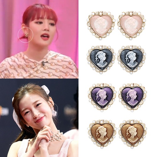 [女の子たちチョユリ着用] ジェラシー_love girlピアス 韓国女性アクセサリー SNSで人気 ファッションジュエリー の人気芸能人着用 韓国の女性アイドルアクセサリー 5,606円